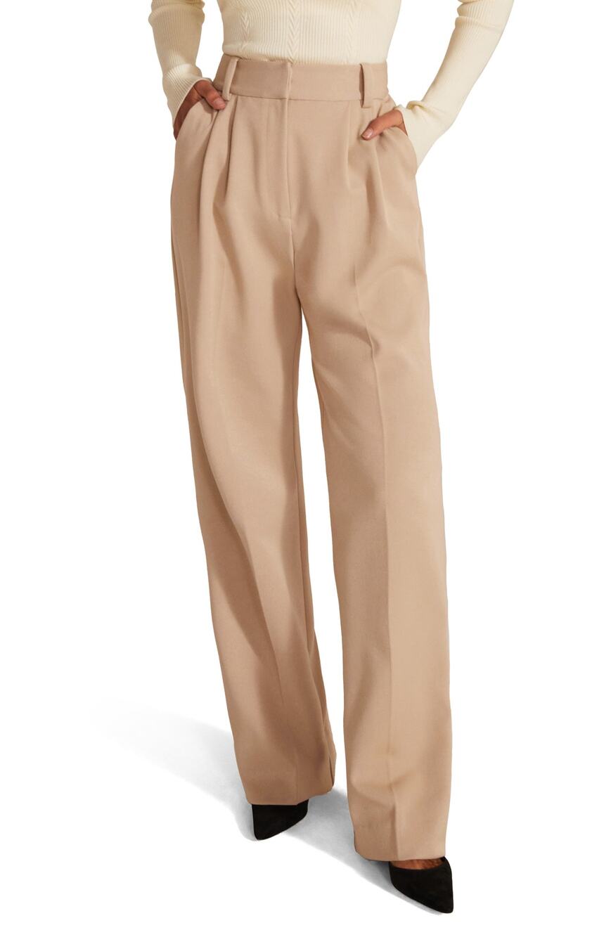 Favorite Daughter Favorite Pleat Pants Tan Size 2
